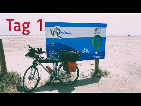 Via Rhona - vom Genfer See ans Mittelmeer Tag 1 / du lac Léman à la mer Méditerranée jour 1