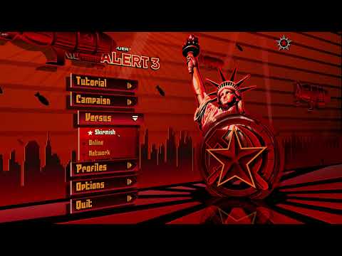 Red Alert 3 Skirmish - 1 Soviet VS 3 BRUTAL Allies in ONE TEAM