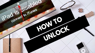 How to unlock a disabled ios device - iphone ipad ipad mini Tamil