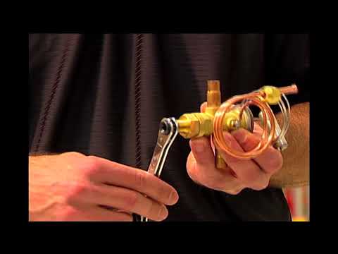 Adjust superheat on a Danfoss TR6 TXV