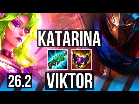 KATARINA vs VIKTOR (MID) | Good KDA: 16/1/4 | KR Challenger | 26.2