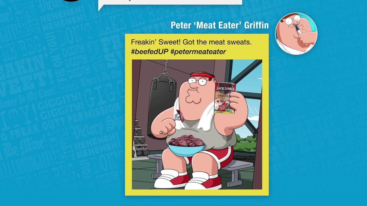 Peter Griffin gets the meat sweats