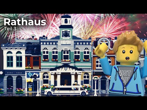 Lego-Stadt (Teil 55) – Dach des Rathauses – Happy New Year 🥳