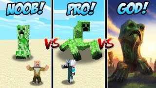 CREEPER NOOB VS CREEPER MASA DEPAN PRO VS CREEPER DARI SURGA GOD DI MINECRAFT!