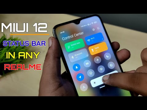 MI Control Centre on Any Realme OR Android | Miui 12 Status Bar & Notification Center in any realme|