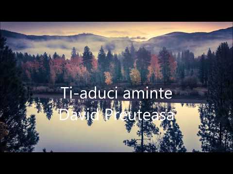 Ti aduci aminte- David Preuteasa