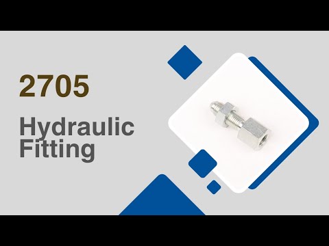 NPTF female to 37° JIC bulkhead straight fitting