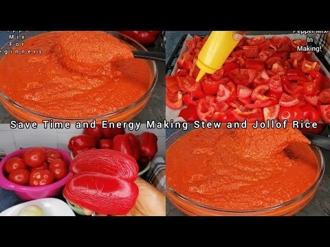 How to Make Pepper-Mix From Scratch! Nigerian Pepper-Mix For Cooking | Easy and Quick 💯
