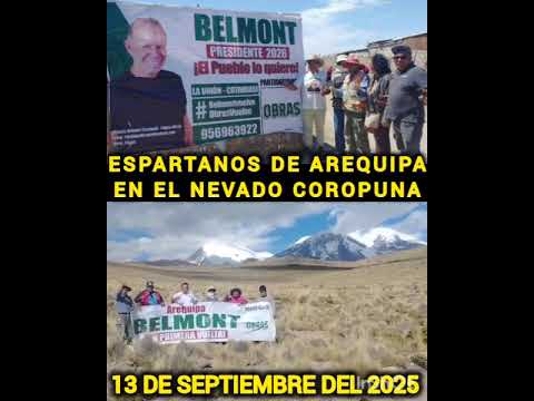 ESPARTANOS DE AREQUIPA  EN EL NEVADO COROPUNA DISTRITO CHUQUIBAMBA PROVINCIA CONDESUYOS AREQUIPA