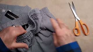 COOFANDY Men's 2 Pieces Cotton Linen Set Henley Shirt Short 