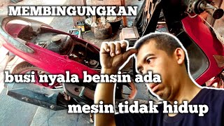 Download lagu MEMBINGUNGKAN!! pengapian ada, bensin ada,tapi mesin tdk nyala,mio karbu@mangudinbro mp3