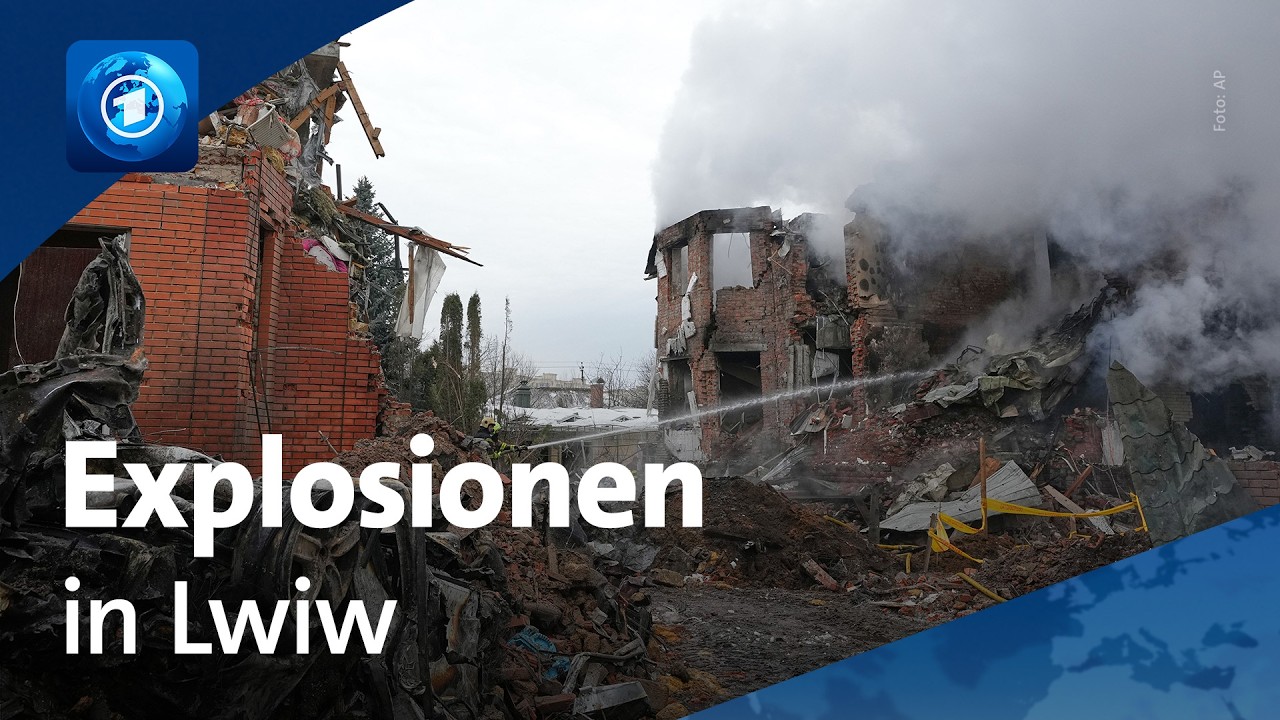 Nahe polnischer Grenze: Explosionen in westukrainischer Stadt Lwiw