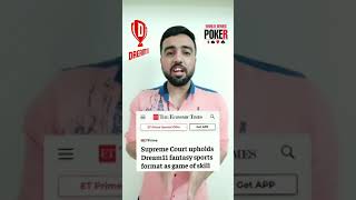 Supreme Court upholds Dream11 fantasy sports format as game of skill