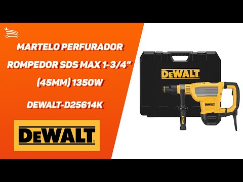 Martelo Perfurador/ Rompedor SDS-MAX 1350W 10,5j  com Maleta - Video