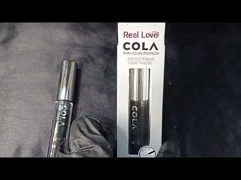 COLA DE CÍLIOS POSTIÇOS PRETA Á PROVA D'ÁGUA 5ML REAL LOVE
