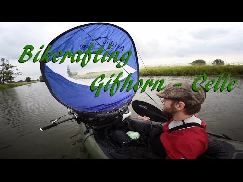 1. Bikerafting tour Gifhorn-Celle, Testen und kombinieren der Ausrüstung