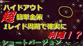 ハイドアウト金策ショート