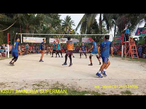 AKSI SPIKE VIRAL KISUT MANUSIA TERBANG ASAL KAMPAR MEMBUAT LIBERO LAWAN TUMBANG  DAN CIDERA