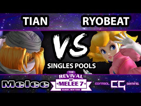 RoM 7 - Tian (Sheik) Vs. Ryobeat (Peach) SSBM Pools - Smash Bros. Melee