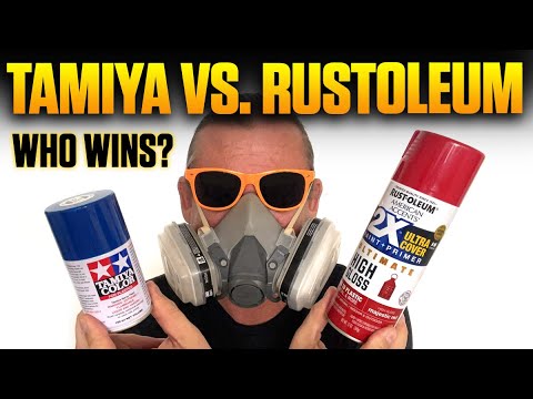 Tamiya vs. Rustoleum? Spray paint SHOOTOUT. Which one wins? You could be surprised!