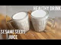 Sesame Seeds Juice Healthy Summer Drink Healthy Nutritious Drink Ellu Juice
