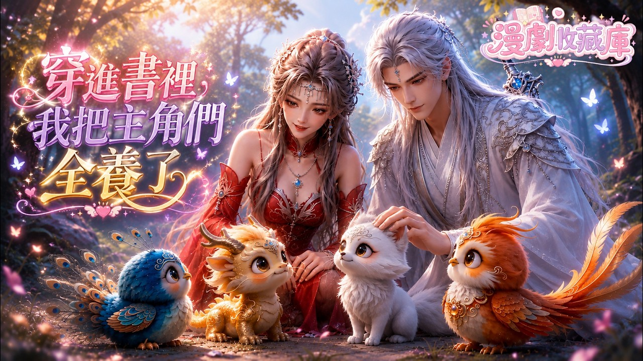 【1-2季完結 🐣】穿成反派師尊，把未來的神獸主角全當幼崽養得圓滾滾！🧸 歷練途中竟然還半路收編了劍宗面癱大佬？《穿進書裡，我把主角們全養了》#漫劇 #一口氣看完 #面癱男主 #面癱男主 #ai漫劇
