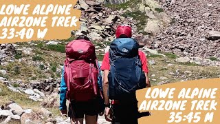 Recensione Lowe Alpine Airzone Trek 35:45 M e 33:40 W | Tanti pregi e pochi difetti
