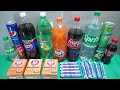 Pouring Coca Cola Fanta Pepsi 7 Up Sprite Mentos And Banking Soda Fun ASMR TECHS