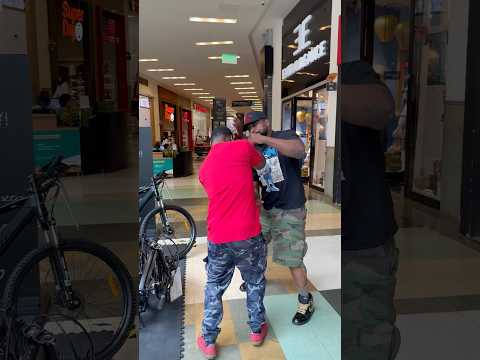 Caught my son slipping in the mall in Colombia