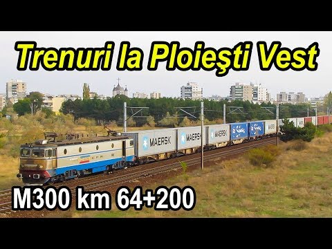 Trenuri la Ploiesti Vest-Trainspotting near Ploiesti-Sonntag Bahnwerkehr