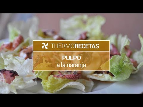 Pulpo a la naranja en thermomix