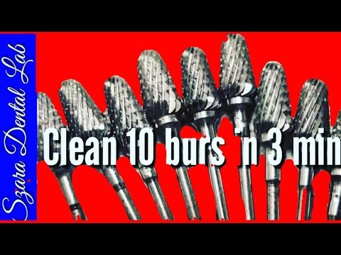 Clean 10 burs like new in 3 min