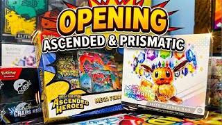 ASCENDED HEROES & PRISMATIC ETB Pokemon Card Opening! #pokemon #pokémon #pokemontcg #pokemoncards