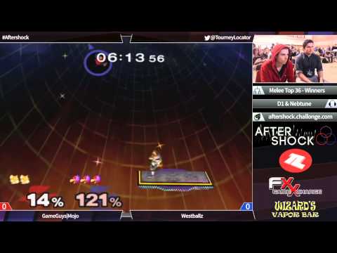 Aftershock Melee - GameGuys Mojo (Fox) vs WestBallz (Falco) - Top 36