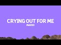 Mario Crying Out For Me Lyrics