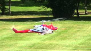 preview picture of video 'Festival Aereo Gijón 2012 Exhibición aeromodelismo El Ferre Bell 212 Twin Jet.'