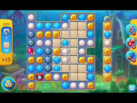 Fishdom Easy Level 10210 (with ingame lightning and bomb boosrers) @choraelmin