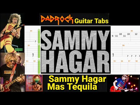 Mas Tequila - Sammy Hagar - Lead Guitar TABS Lesson (Rewind)