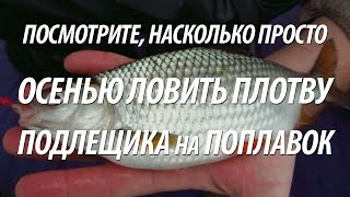Рыбалка на поплавочную удочку поздней осенью