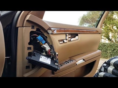 Mercedes S-Class W221 Driver door controls not working. Diagnosis fault finding and repair.