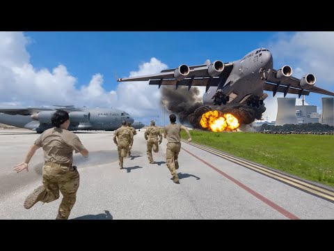 Venezuela unter Schock! US-Luftwaffenpilotin einer C-17 führt Notstart mit Höchstgeschwindigkeit dur