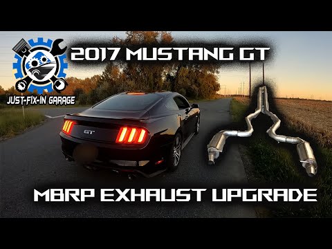 2017 Mustang GT Exhaust Upgrade - MBRP S7239 Coup-Convertible Cat Back Street Exhaust - Full Install