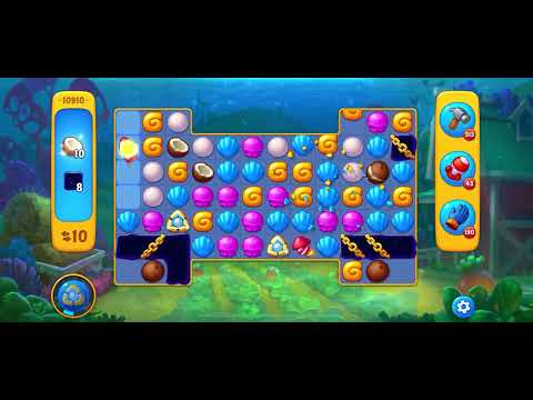 Fishdom level 10910 no boosters フィッシュダム ノーマル