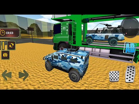 US Police Off-road Cop Car Transporter Driver (Missions 1-2) - Android Gameplay FullHD