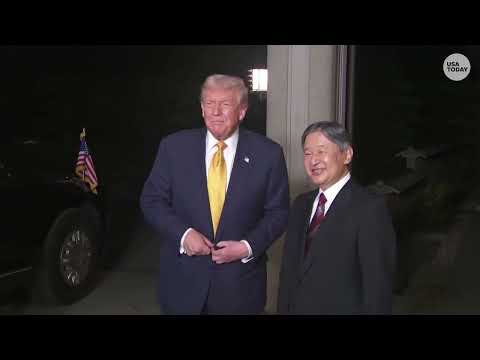 Donald Trump meets with Japan's Emperor in Tokyo during Asia trip to discuss trade, tariffs