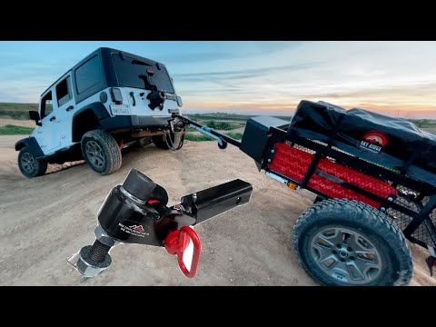 Budget Overland Trailer Build Pt3 - Max Coupler Offroad Articulation Hitch Setup & We Go Off-roading