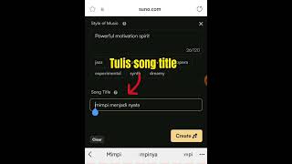 Download lagu Bikin lagu mudah dengan suno ai mp3