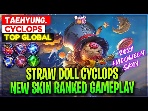 Straw Doll Cyclops, New Halloween Skin Ranked Play - Top Global Cyclops TAEHYUNG. - Mobile Legends