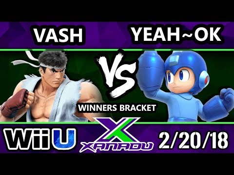 S@X 242 Smash 4 - Vash (Ryu) Vs. Yeah~Ok (Megaman) - SSB4 Winners Bracket - Smash Wii U
