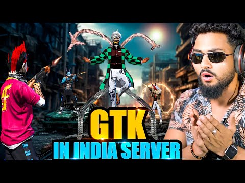 GTK X ANSH BOND 😱 VS 2 V Badge Streamer Shocked in BR Rank आजा White 1 vs 8 में !! 😤